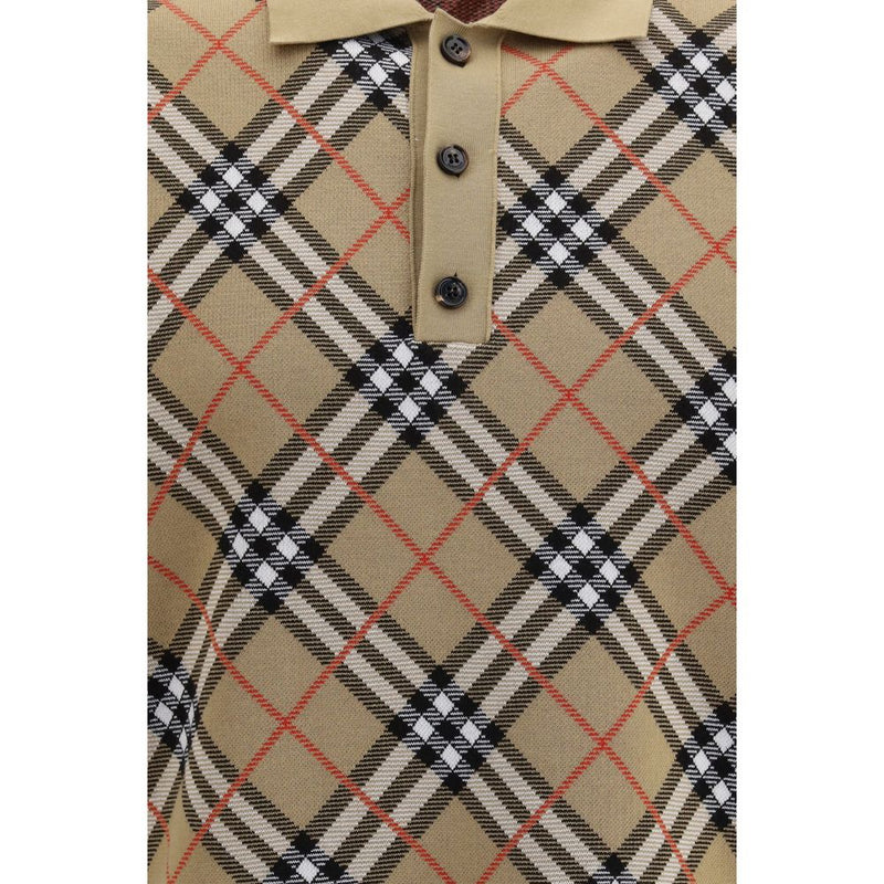 Burberry Beige Cotton Polo Shirt
