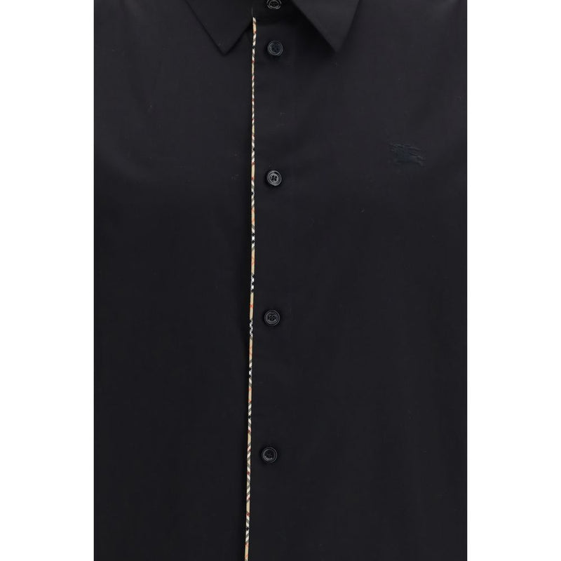 Burberry Black Cotton Dress Shirt