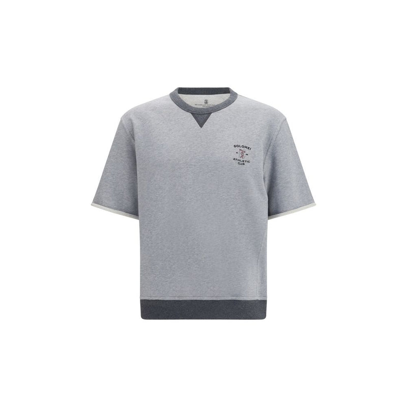 Brunello Cucinelli Gray Cotton Sportswear