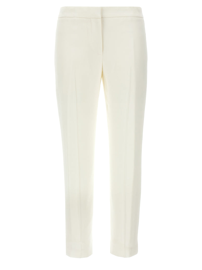 Alexander McQueen White Viscose Casual Pants