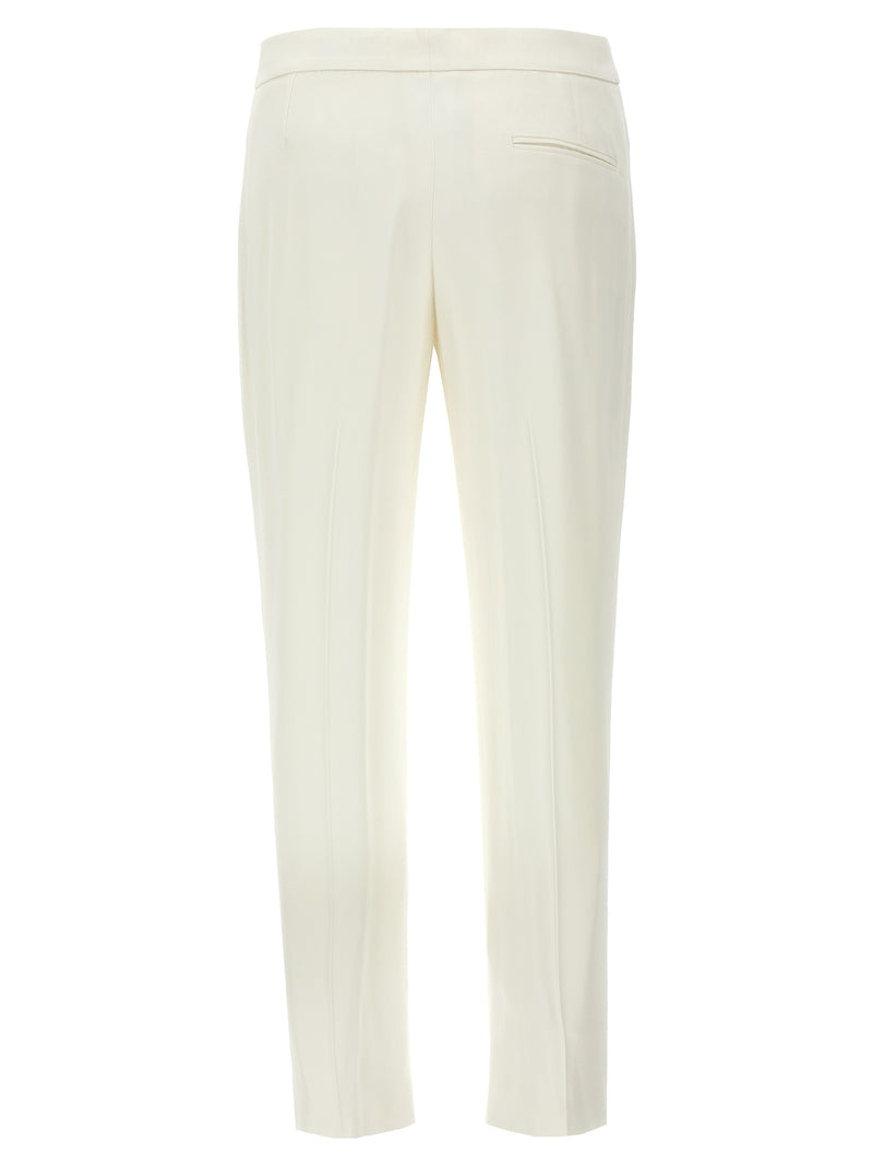 Alexander McQueen White Viscose Casual Pants