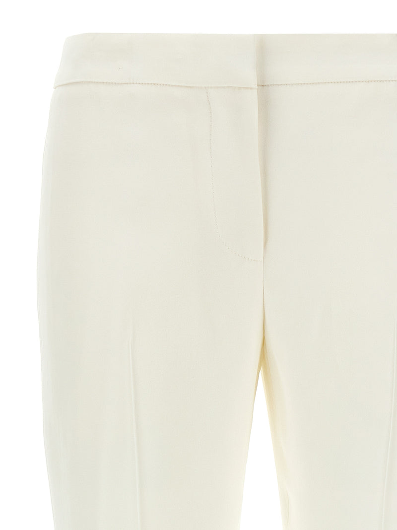 Alexander McQueen White Viscose Casual Pants