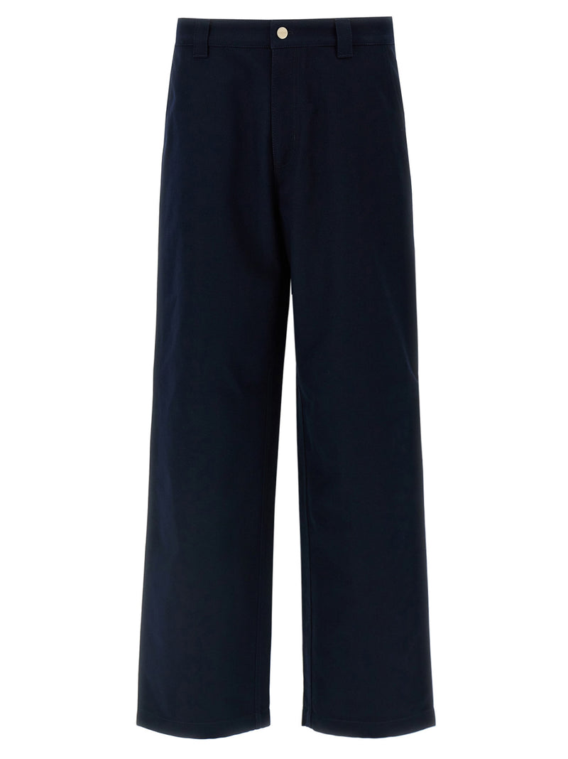 Gucci Blue Cotton Casual Pants