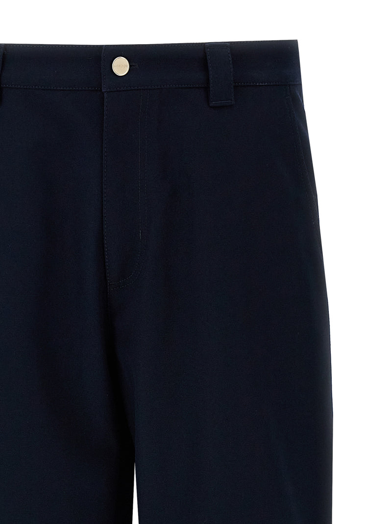Gucci Blue Cotton Casual Pants