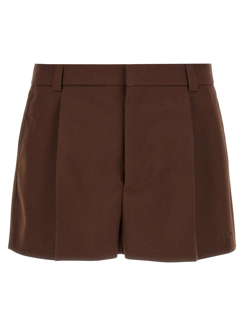 Gucci Brown Wool Bermuda Shorts