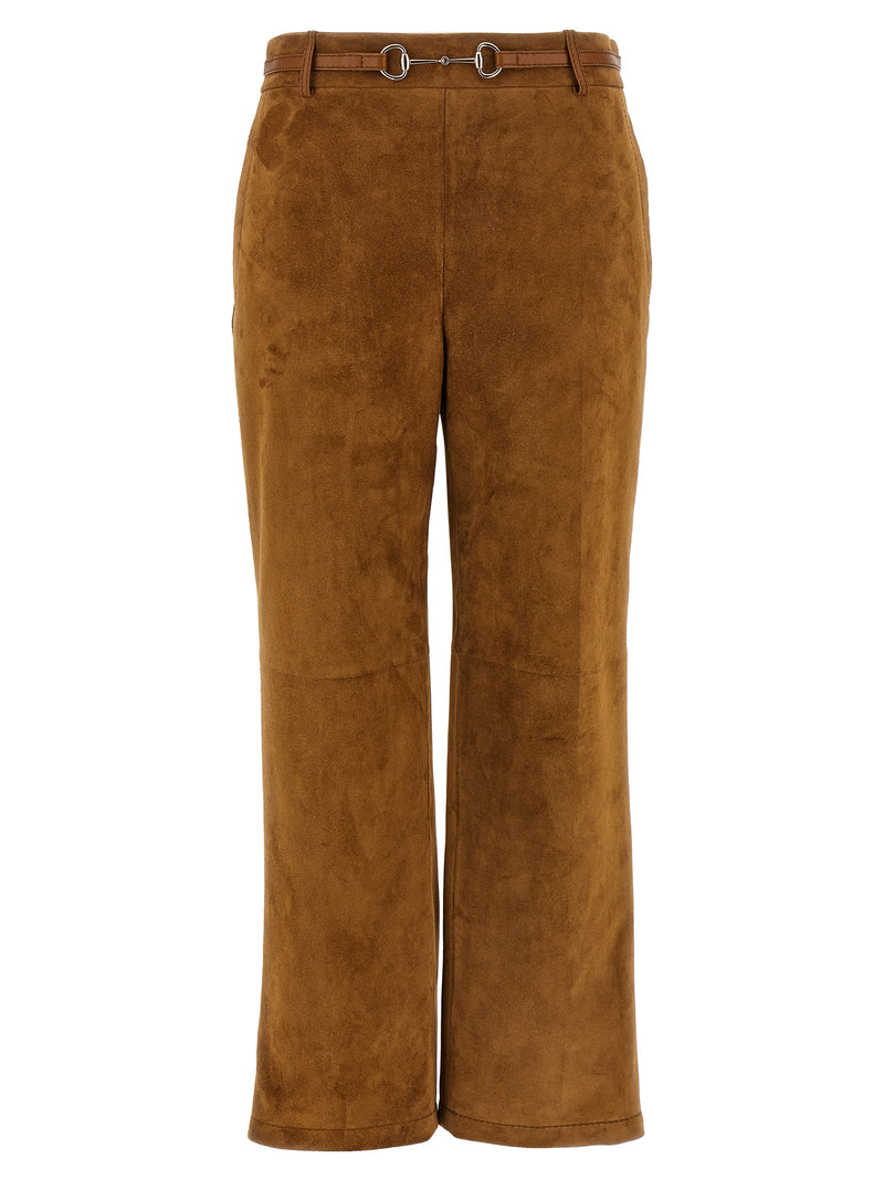 Gucci Brown Calfskin Pants