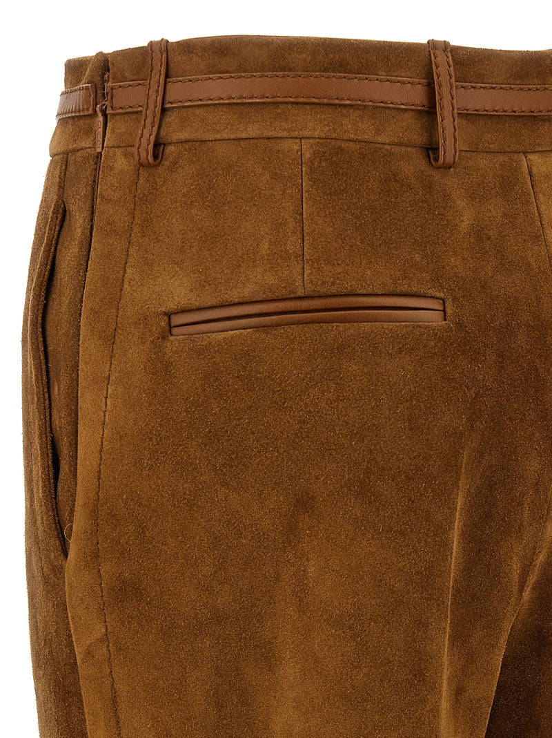 Gucci Brown Calfskin Pants