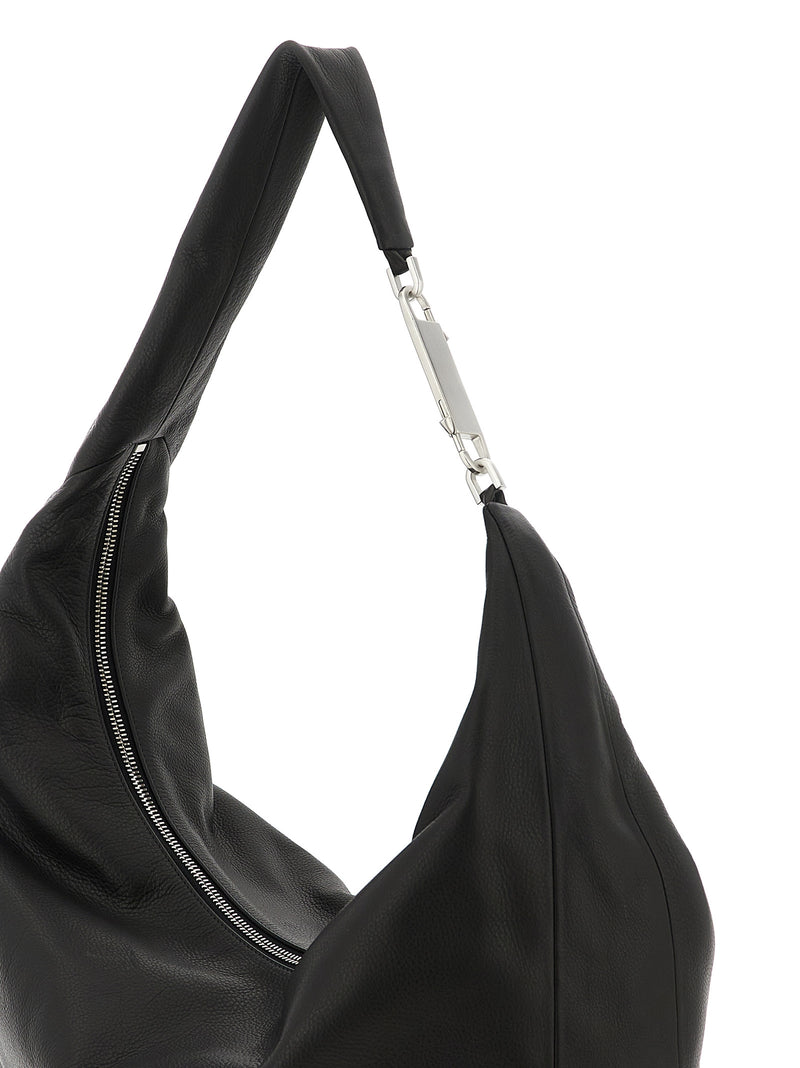 Rick Owens Black Calfskin Shoulder Bag