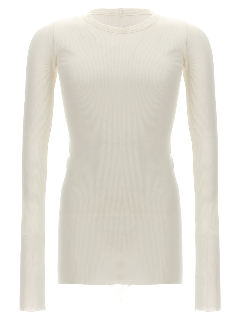 Rick Owens White Viscose T-Shirt