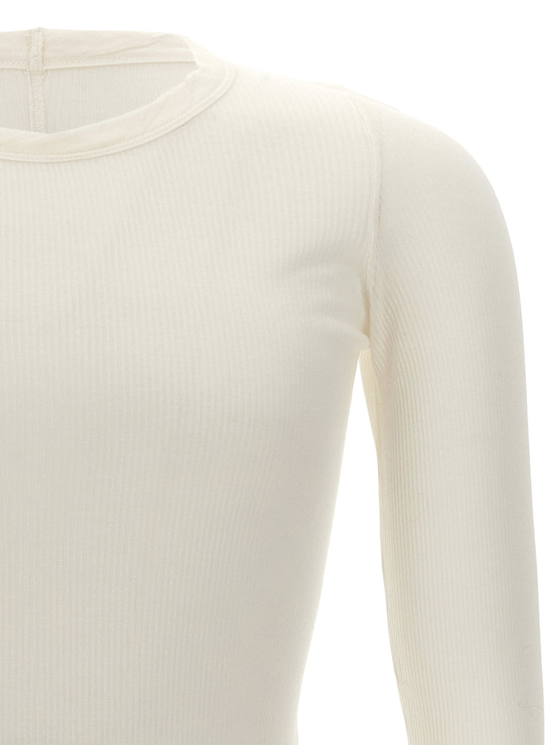 Rick Owens White Viscose T-Shirt