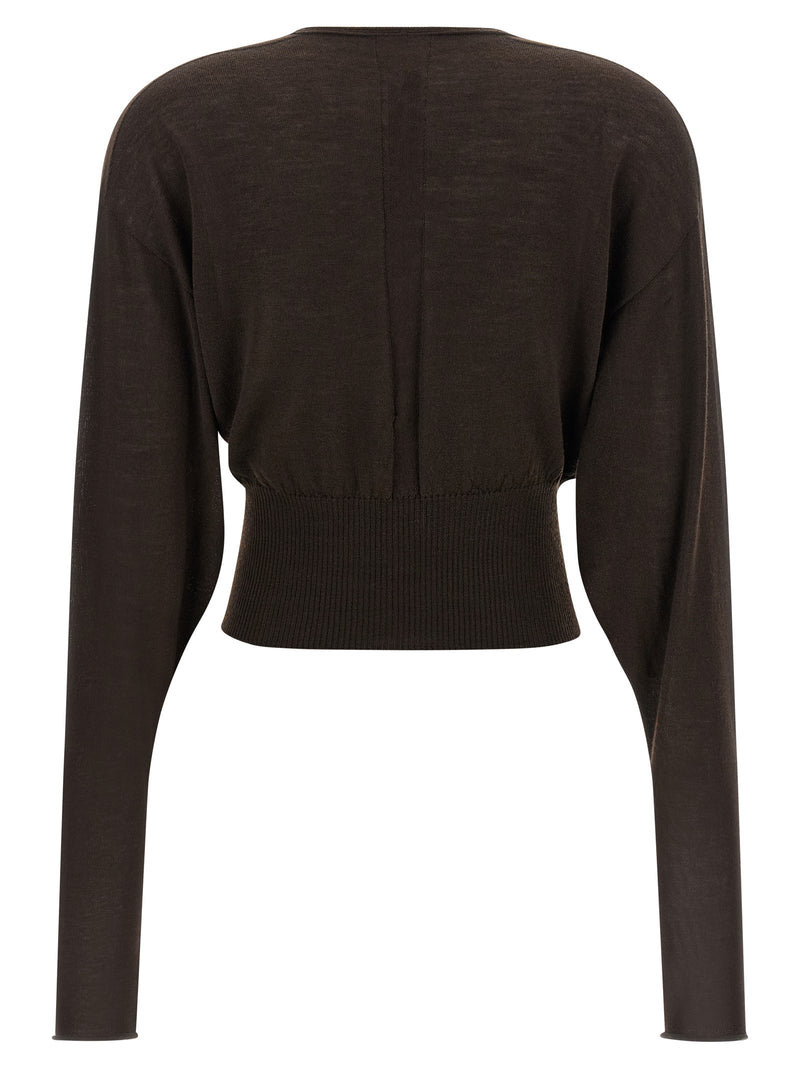 Rick Owens Brown Virgin Wool Shirt