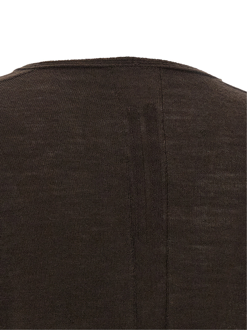 Rick Owens Brown Virgin Wool Shirt