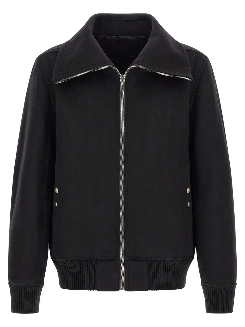 Rick Owens Black Virgin Wool Bomber