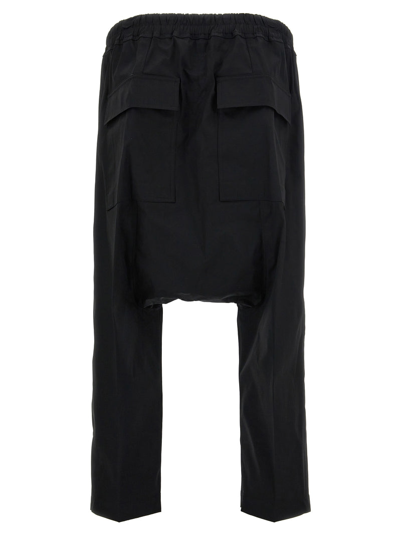 Rick Owens Black Cotton Casual Pants
