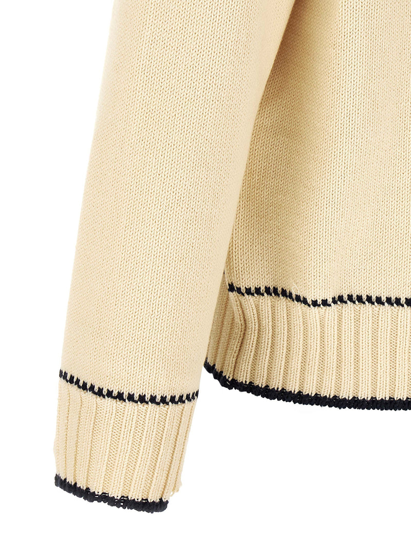 Golden Goose White Cotton Polo Shirt
