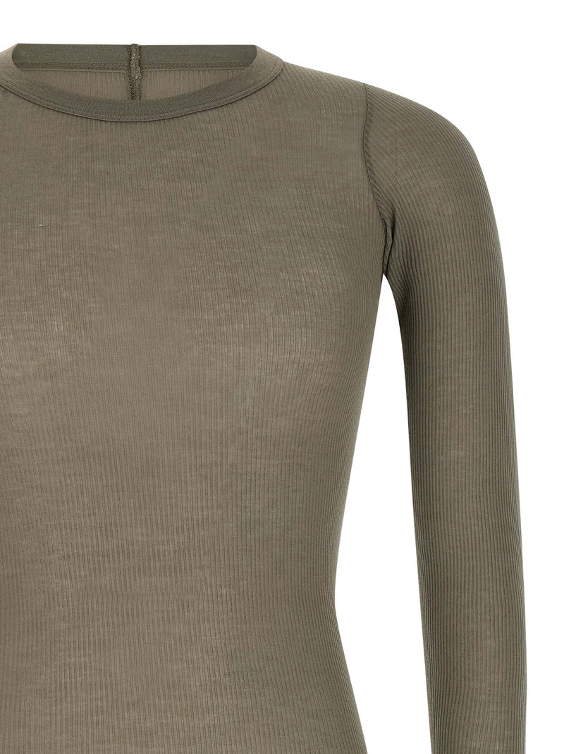 Rick Owens Gray Viscose T-Shirt
