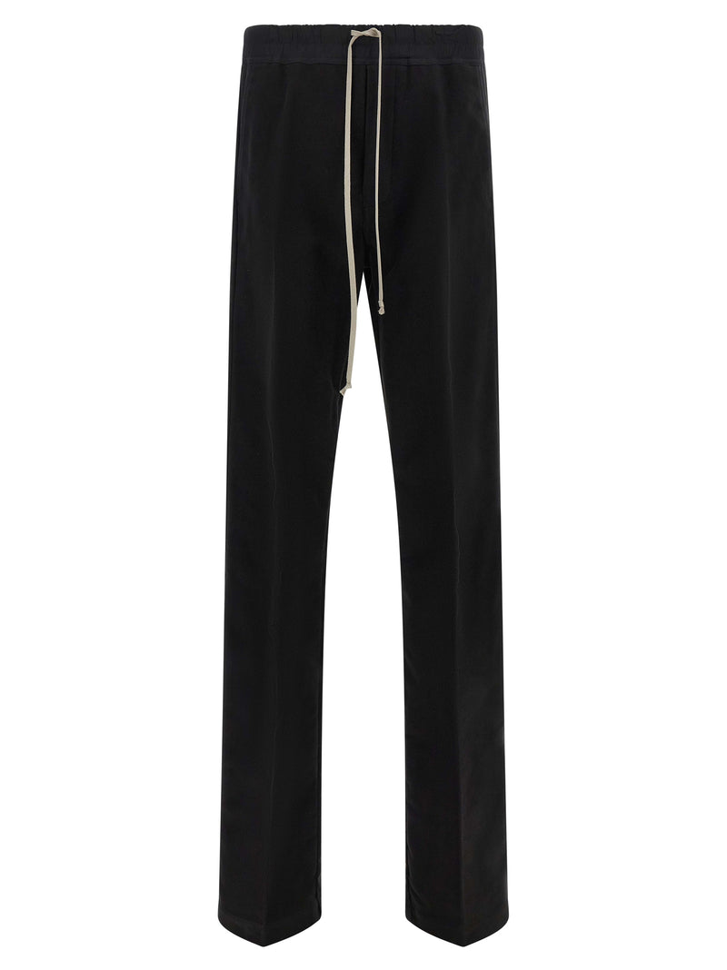Rick Owens Black Cotton Casual Pants