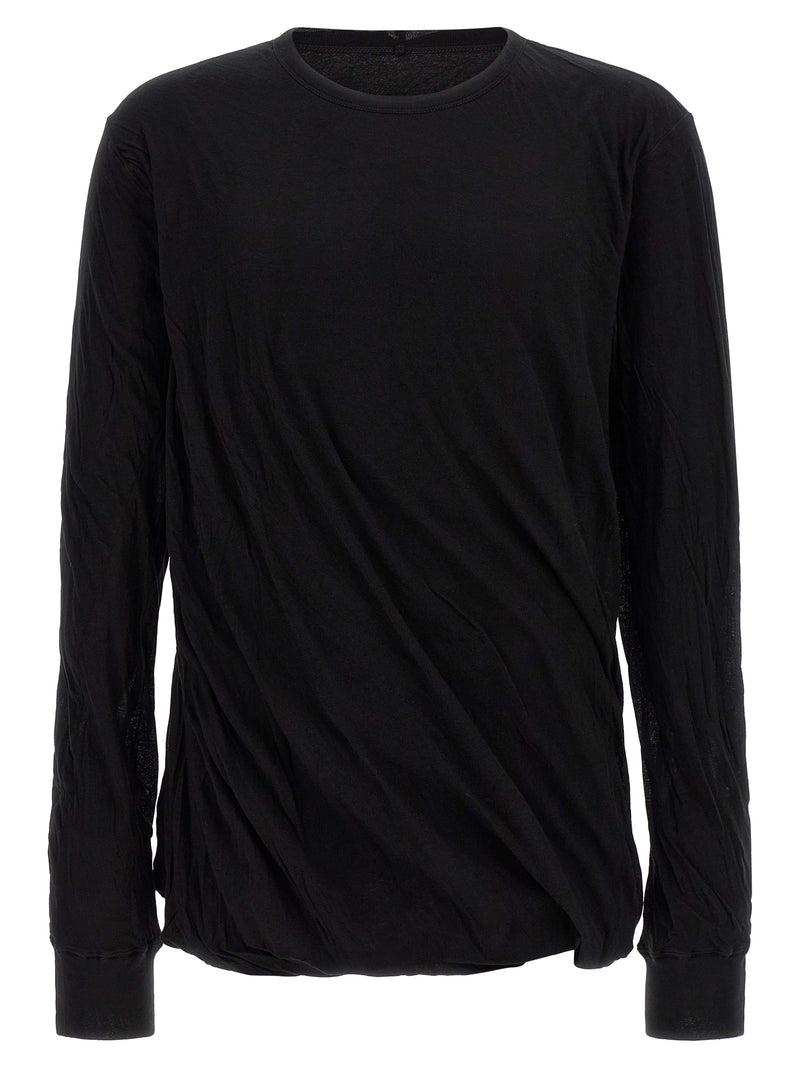 Rick Owens Black Cotton T-Shirt