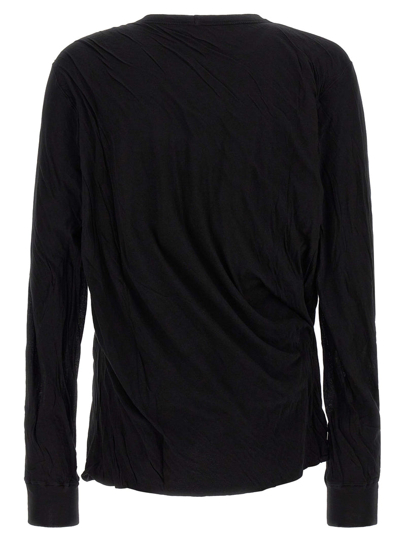 Rick Owens Black Cotton T-Shirt