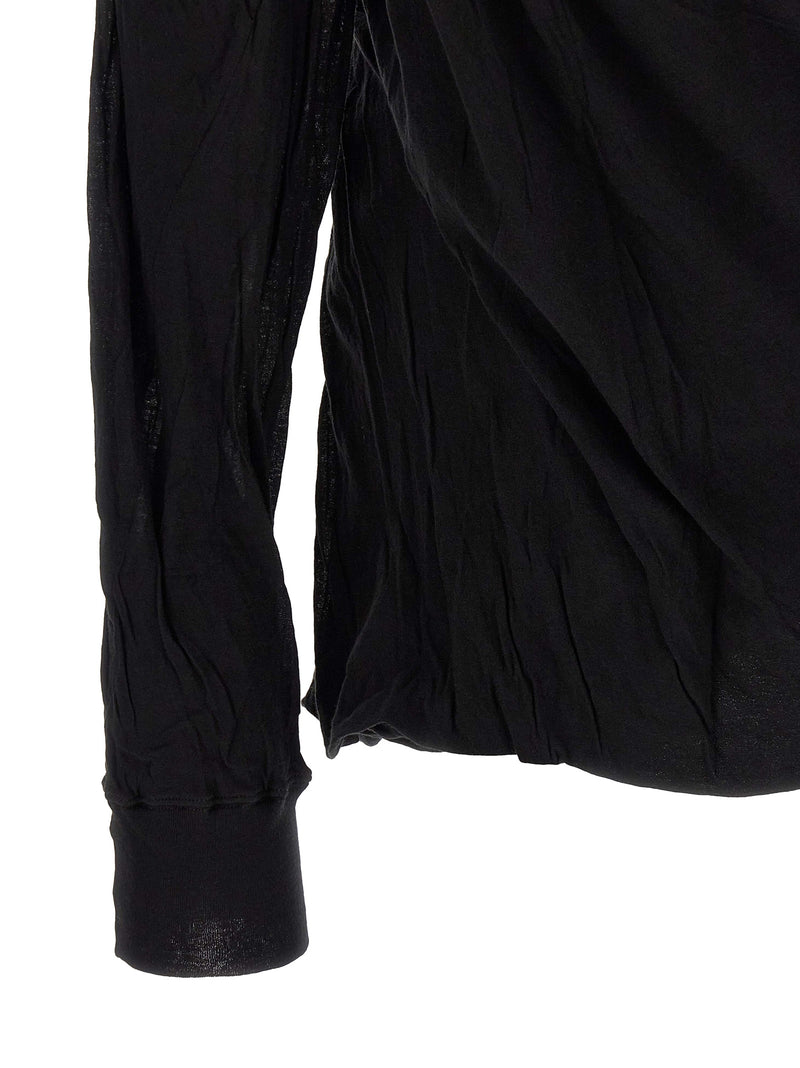 Rick Owens Black Cotton T-Shirt