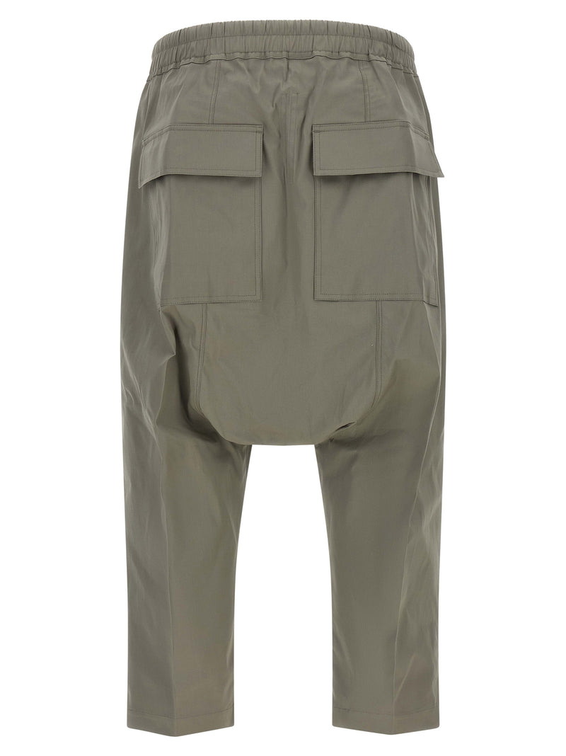 Rick Owens Gray Cotton Cropped Pants