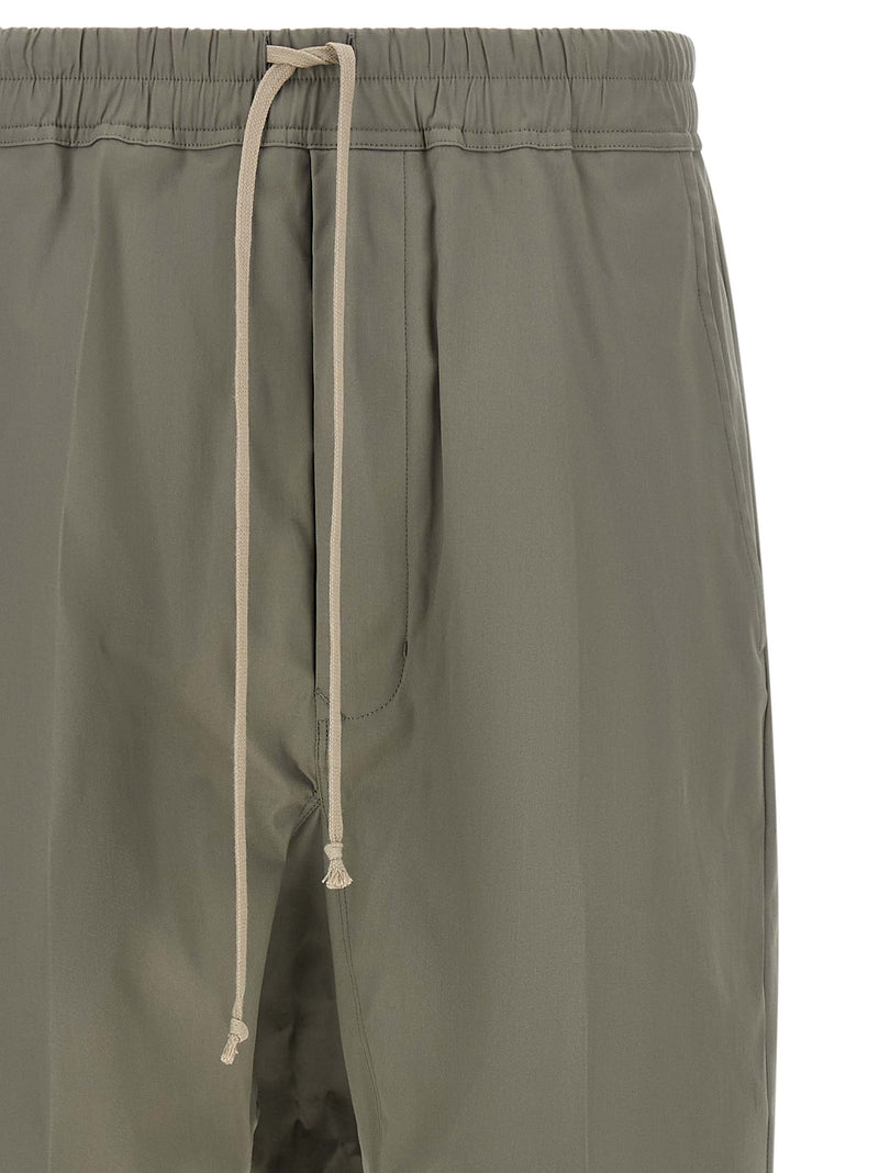 Rick Owens Gray Cotton Cropped Pants