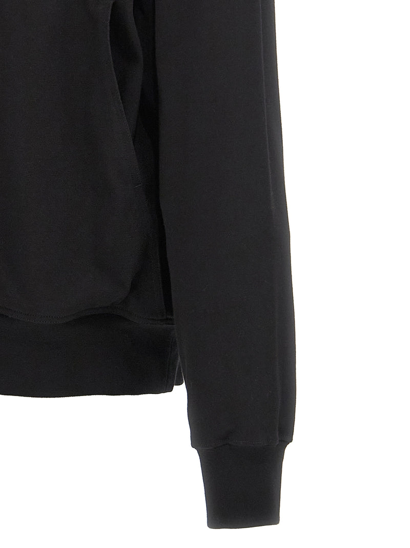 Rick Owens Black Cotton Hoodie