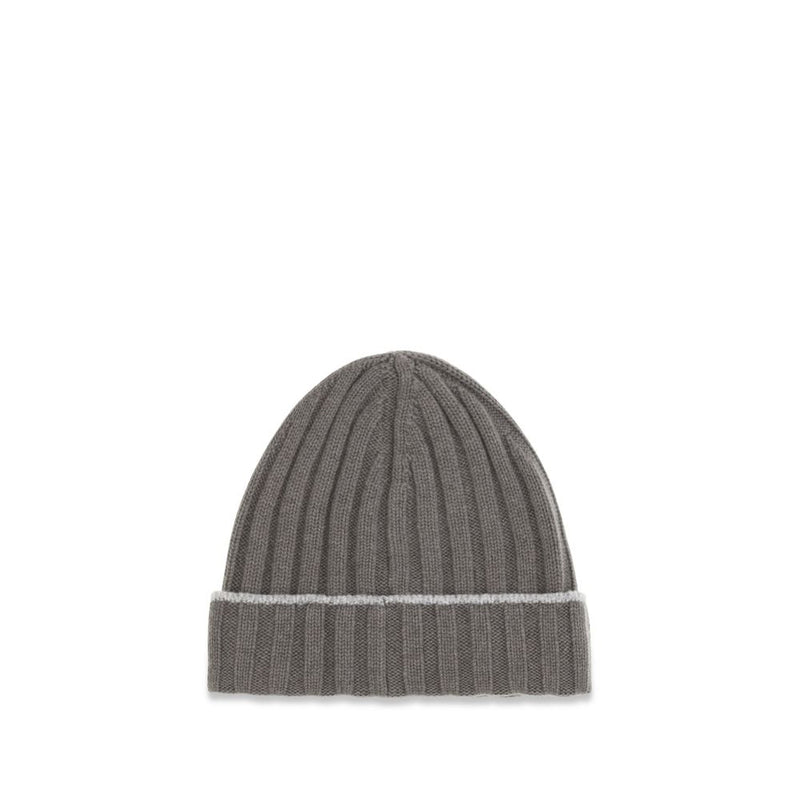 Brunello Cucinelli Bicolor Cashmere Beanie