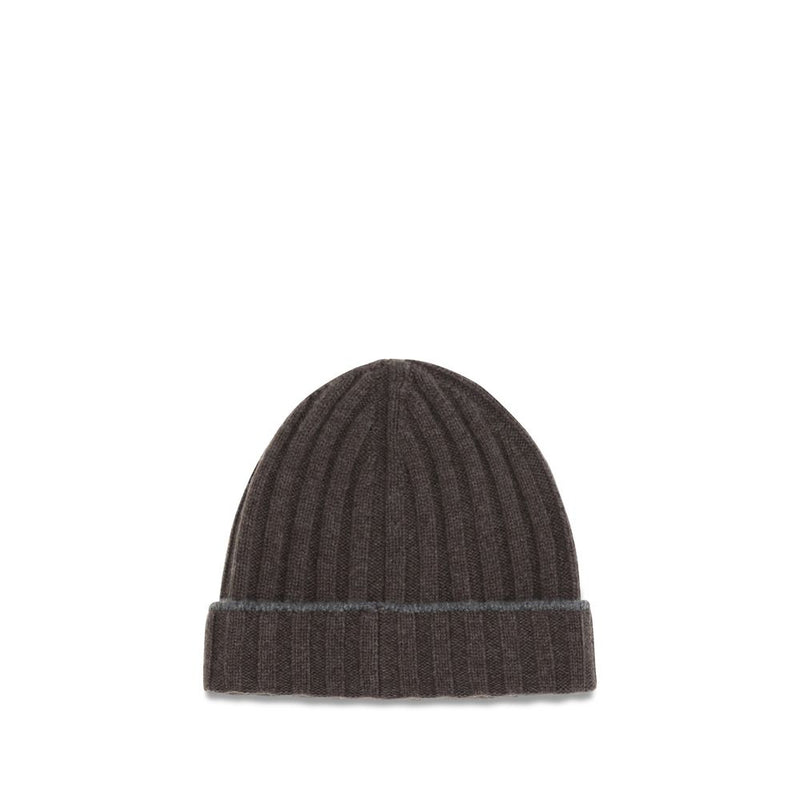 Brunello Cucinelli Brown Cashmere Beanie