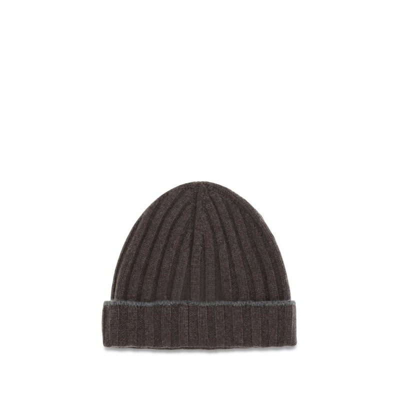 Brunello Cucinelli Brown Cashmere Beanie