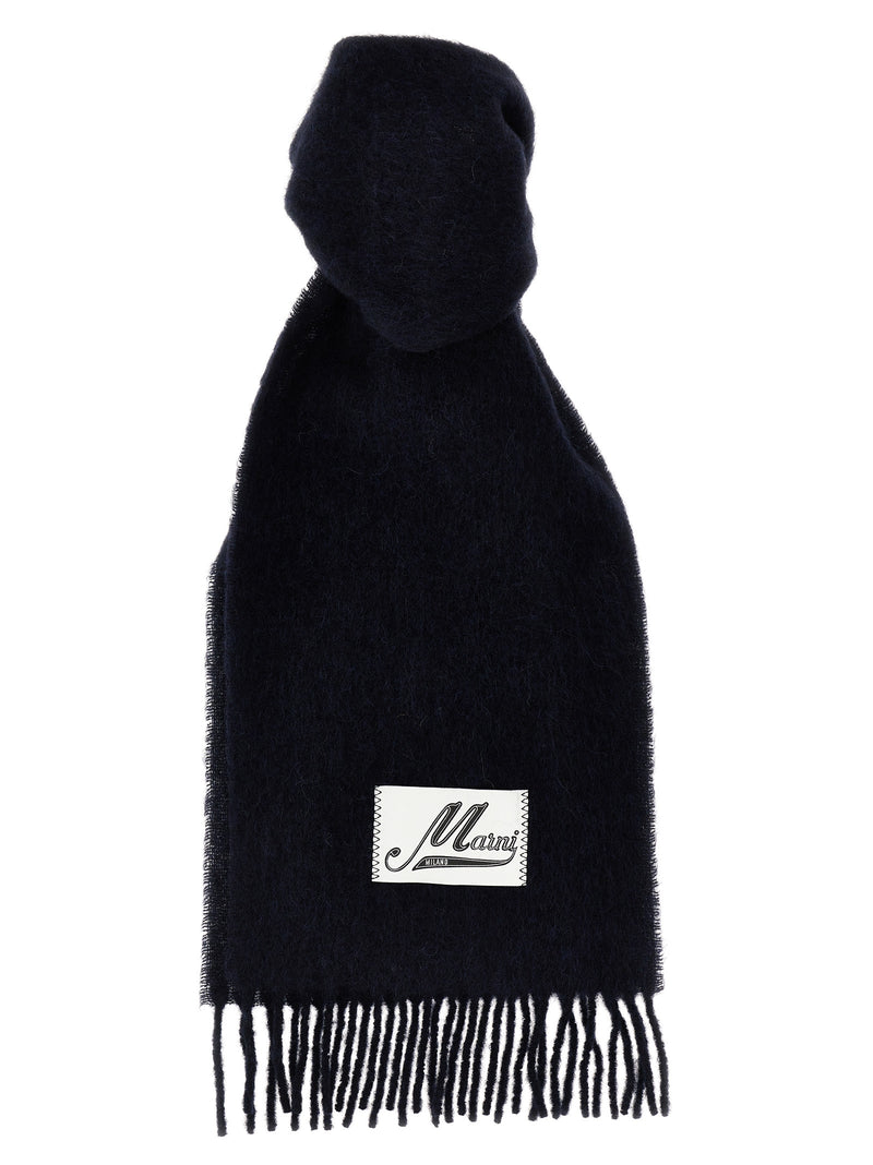 Marni Blue Wool Scarf