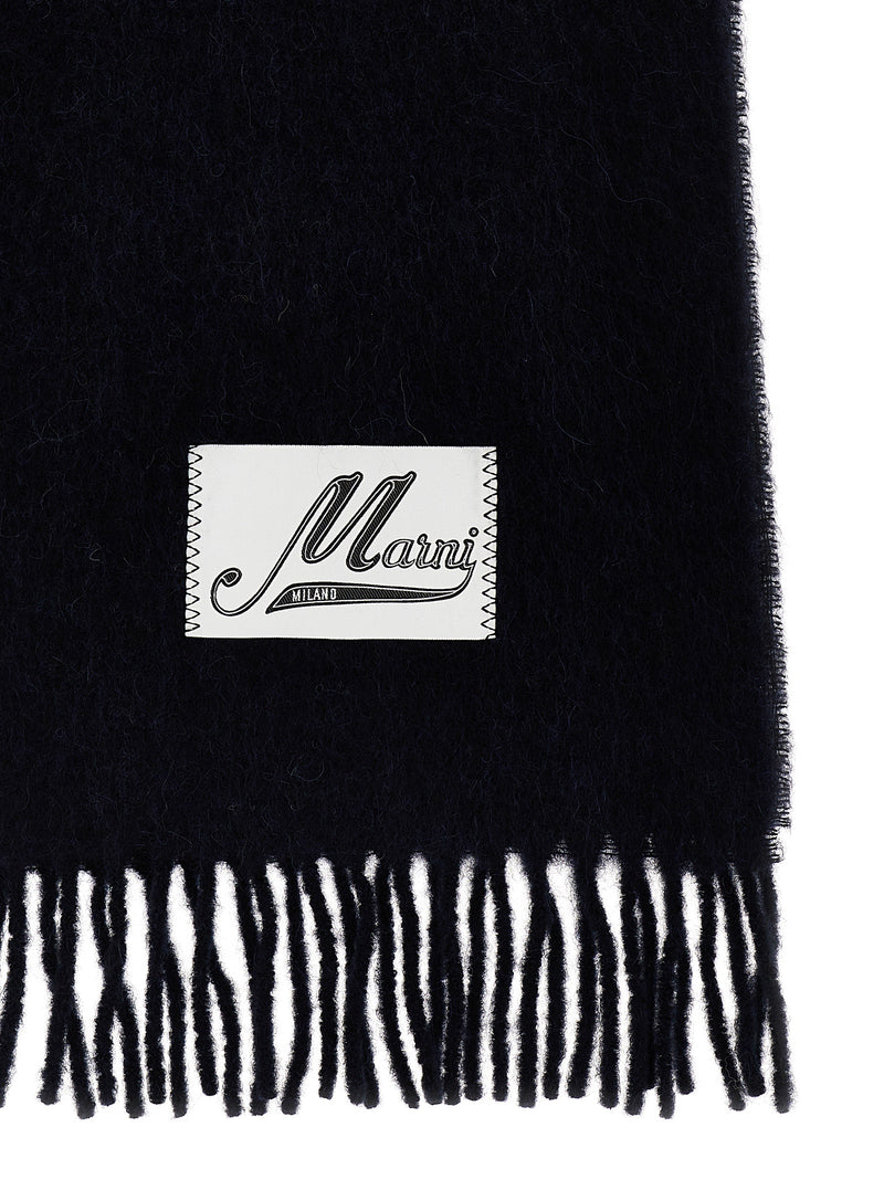 Marni Blue Wool Scarf
