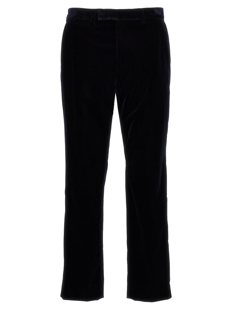 Gucci Blue Cotton Casual Pants