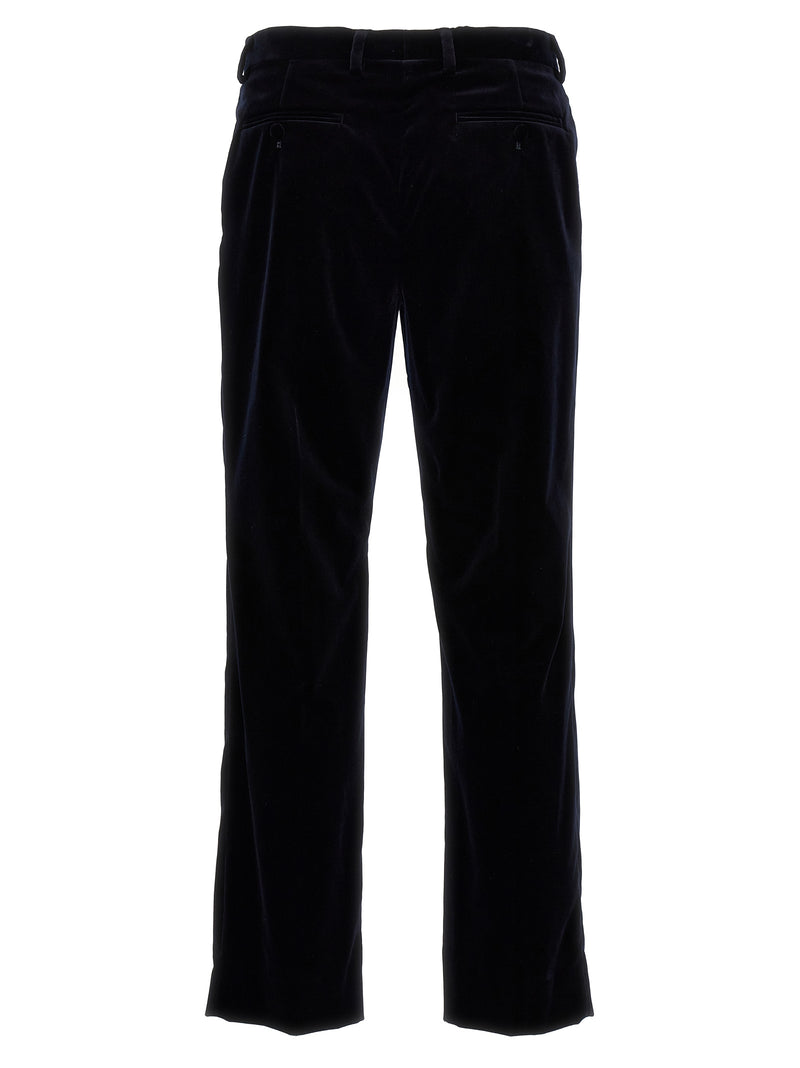 Gucci Blue Cotton Casual Pants
