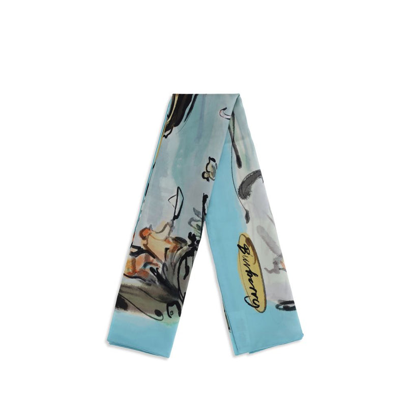 Burberry Multicolor Silk Scarf