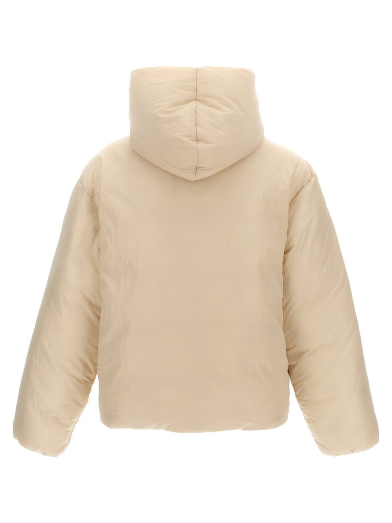 Jacquemus White Polyamide Full-Length Jacket