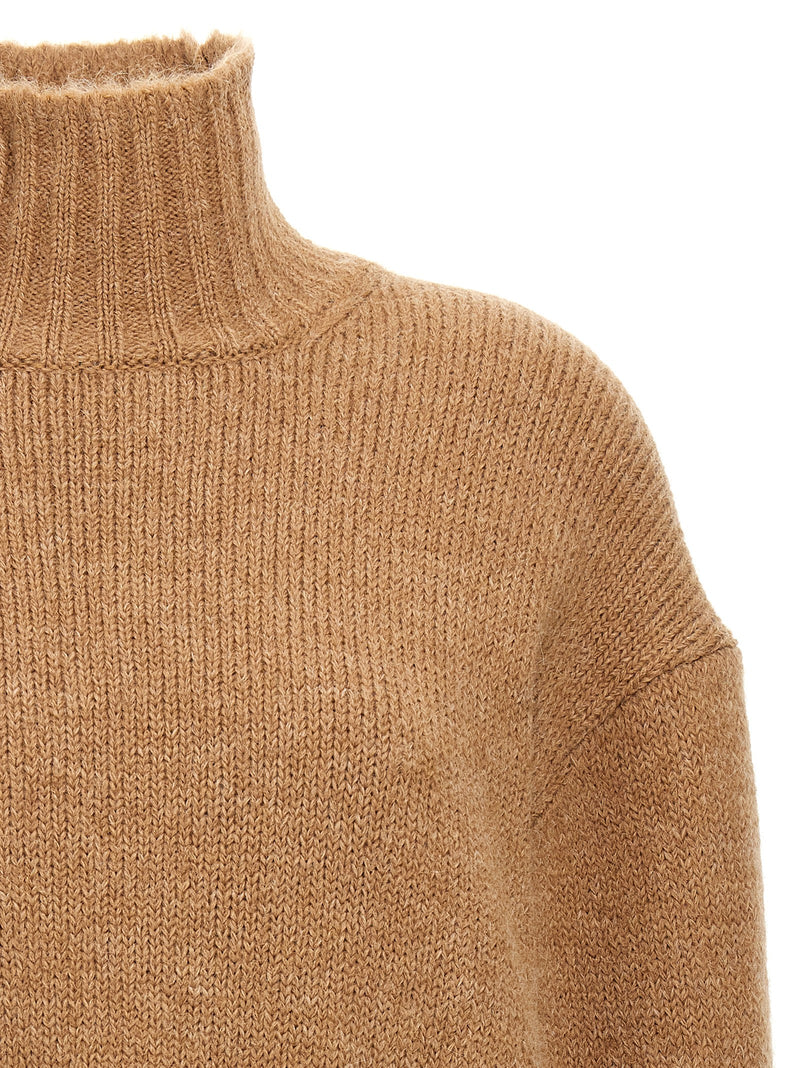 Jil Sander Beige Wool Cardigan