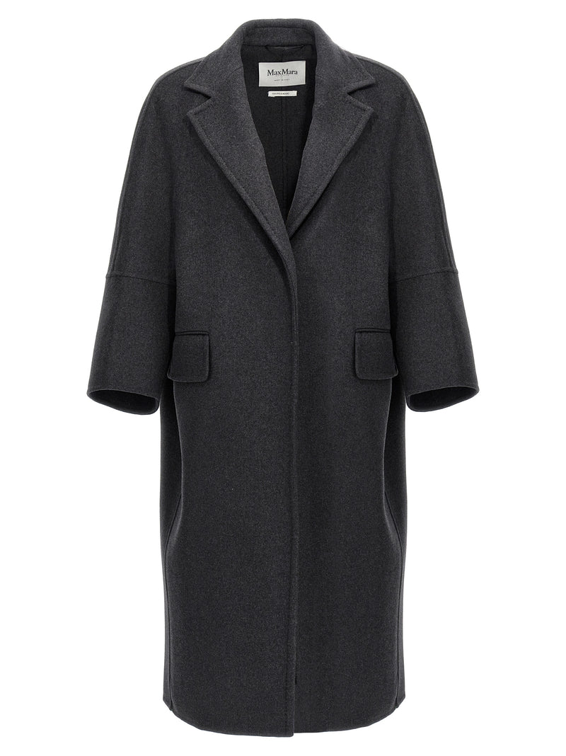Max Mara Gray Virgin Wool Coat