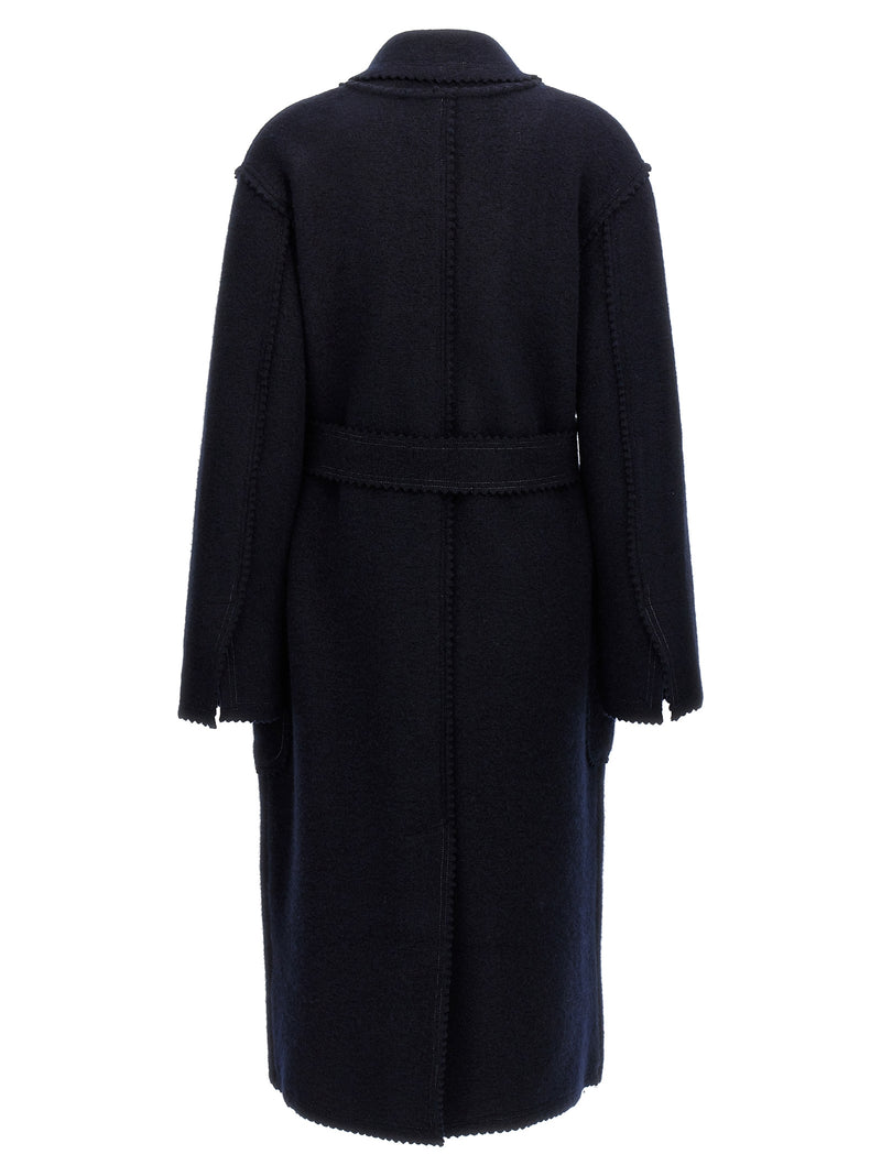 Max Mara Blue Wool Coat