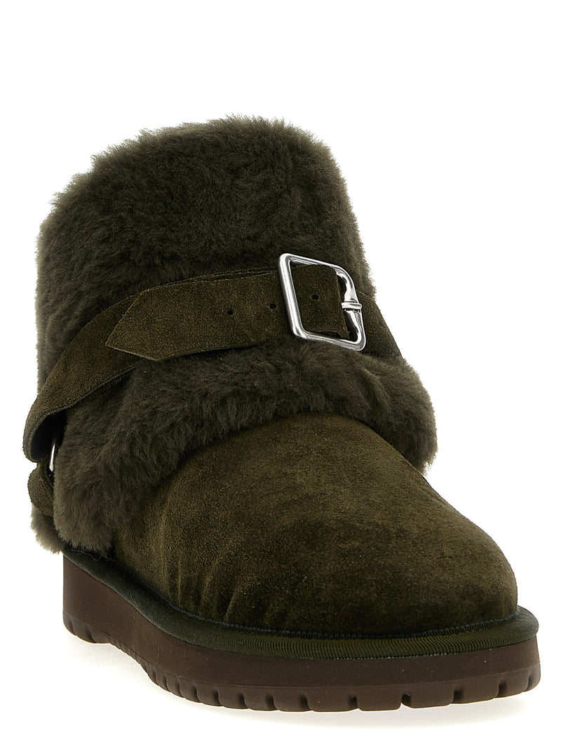 Burberry Bicolor Leather Ankle Boots