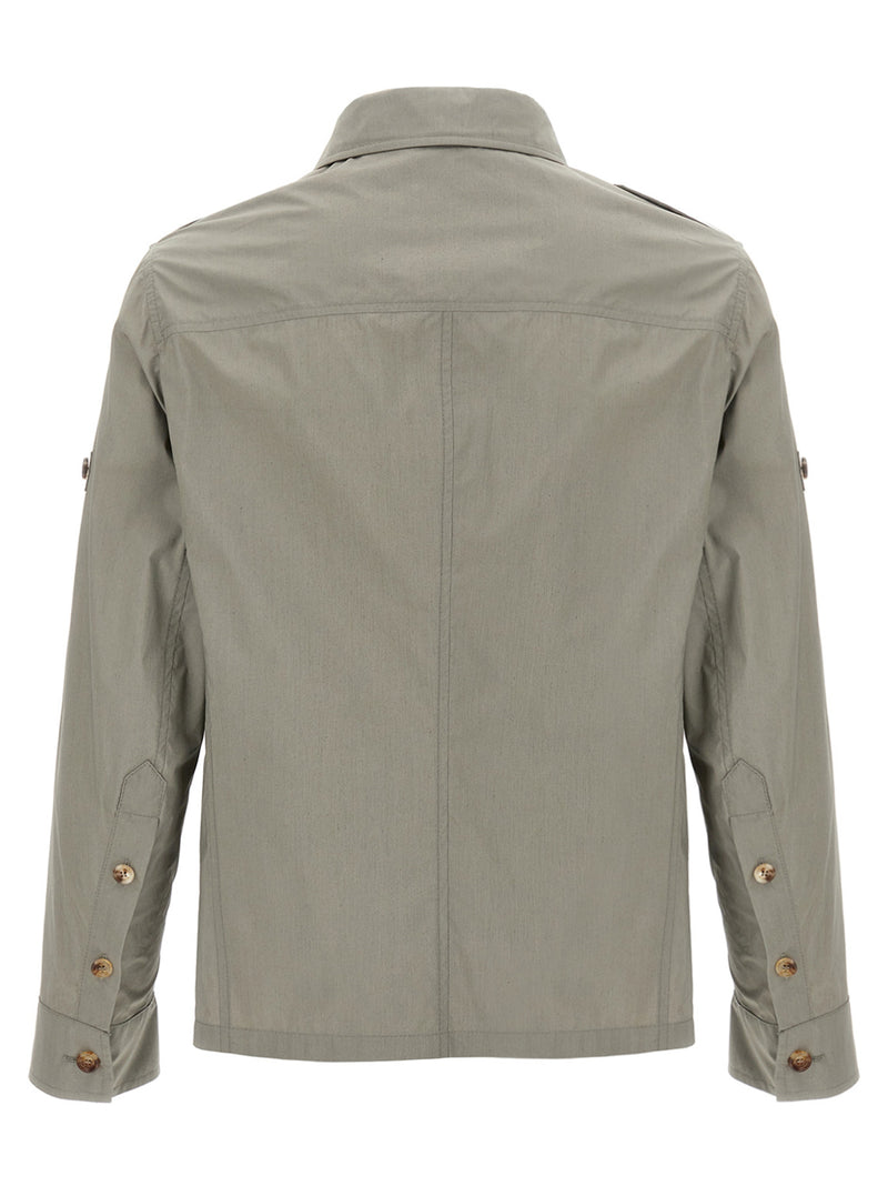 Brunello Cucinelli Bicolor Cotton Shell Jacket