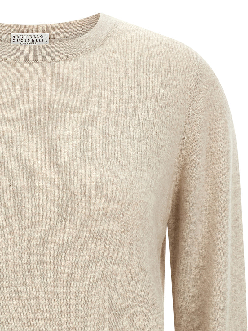Brunello Cucinelli Beige Cashmere Cardigan