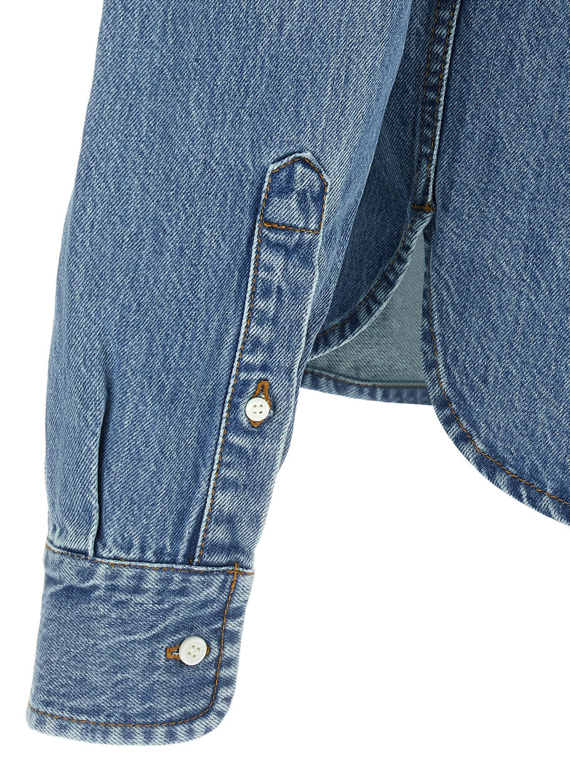 Jacquemus Blue Cotton Blouse