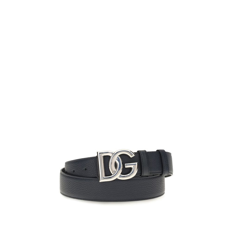 Dolce & Gabbana Black Calf Leather Bos Taurus Regular Belt