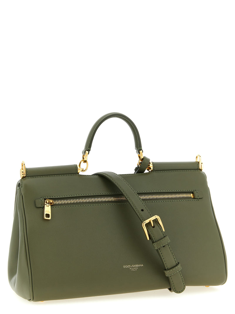 Dolce & Gabbana Bicolor Calfskin Handbag