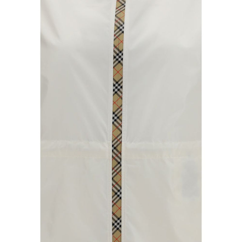 Burberry White Polyamide Shell Jacket