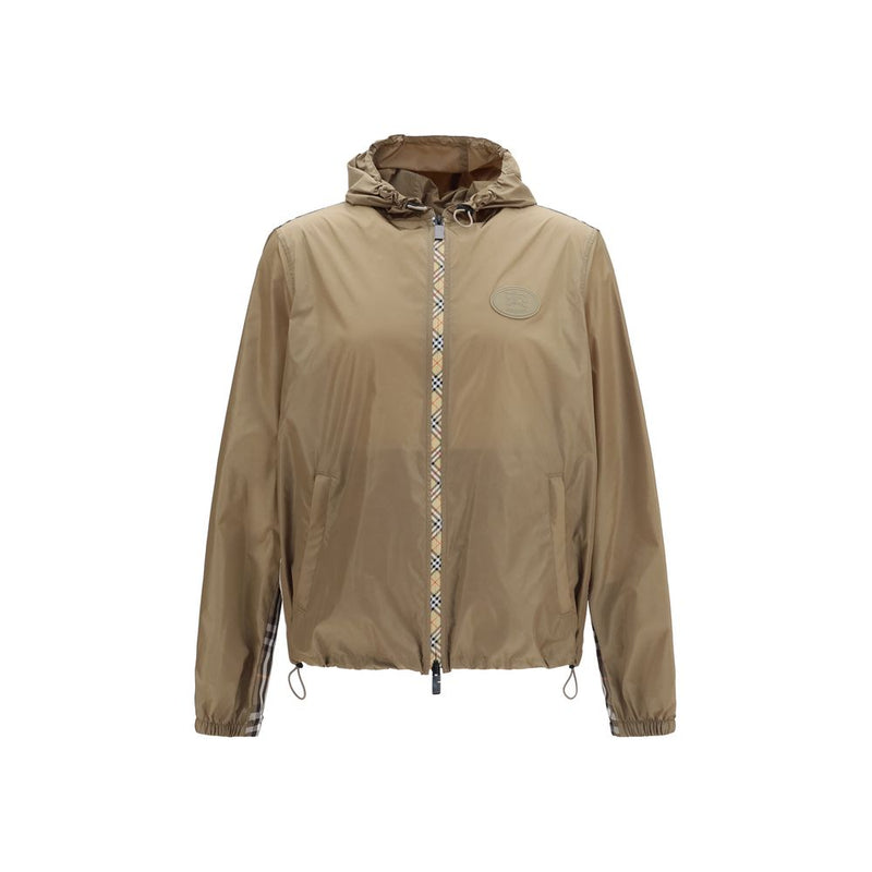 Burberry Brown Nylon Shell Jacket