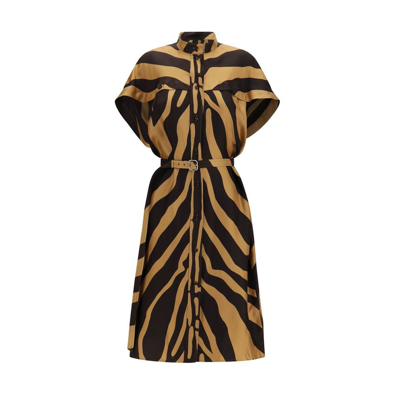 Ferragamo Multicolor Viscose Casual Dress