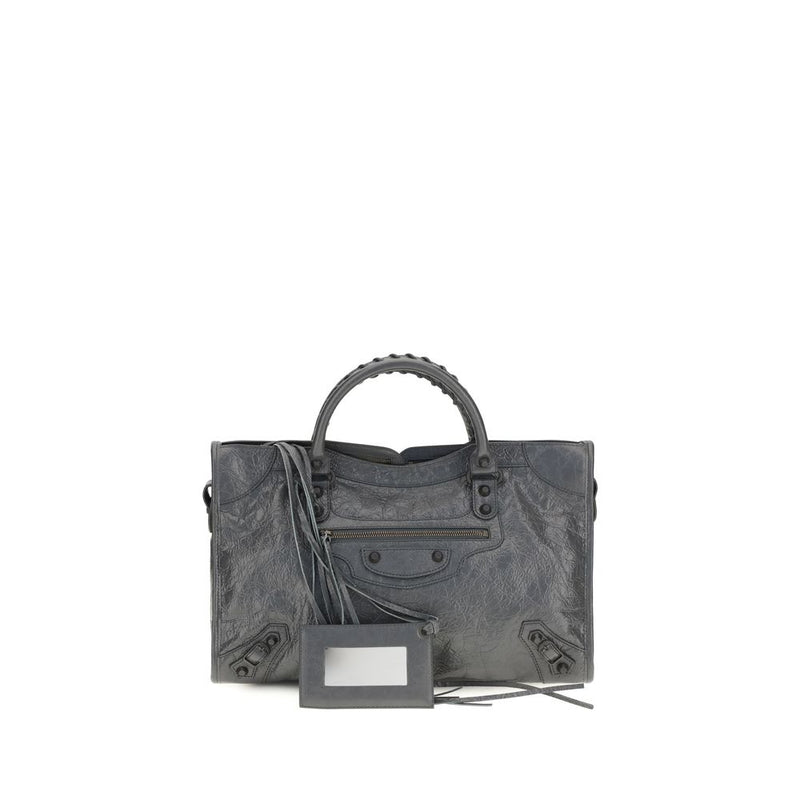 Balenciaga Gray Lamb Ovis Aries Handbag