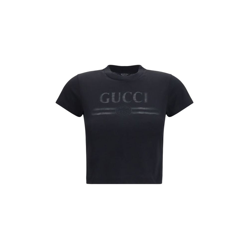 Gucci Black Cotton T-Shirt